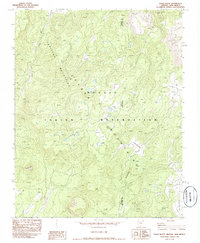 Tsaile Butte 1982 topographic map thumbnail