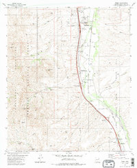 Tubac 1981 topographic map thumbnail
