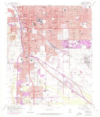Tucson 1957 topographic map thumbnail
