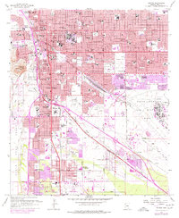 Tucson 1957 topographic map thumbnail