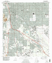 Tucson 1992 topographic map thumbnail