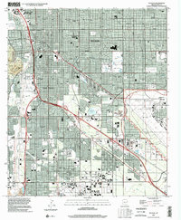 Tucson 1996 topographic map thumbnail