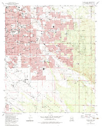 Tucson East 1983 topographic map preview