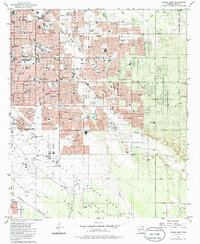 Tucson East 1983 topographic map preview