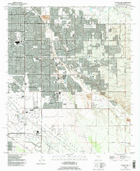 Tucson East 1992 topographic map preview
