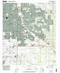 Tucson East 1996 topographic map thumbnail