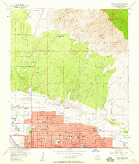 Tucson North 1957 topographic map preview