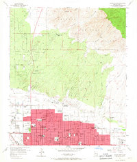 Tucson North 1957 topographic map preview