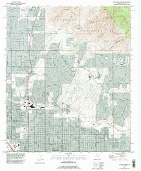 Tucson North 1992 topographic map thumbnail
