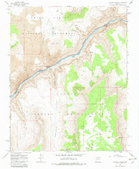 Vulcans Throne 1967 topographic map thumbnail