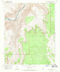 Vulcans Throne SW 1967 topographic map thumbnail