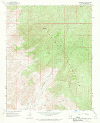Wabayuma Peak 1967 topographic map thumbnail