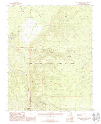 Warm Springs Canyon 1988 topographic map thumbnail