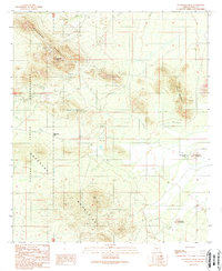 Waterman Peak 1989 topographic map thumbnail
