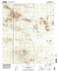 Waterman Peak 1996 topographic map thumbnail