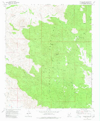 Weaver Peak 1969 topographic map thumbnail
