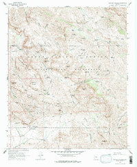 Weavers Needle 1966 topographic map thumbnail