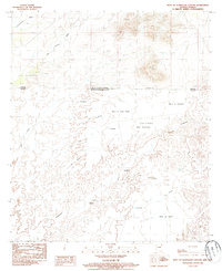 West of Guadalupe Canyon 1985 topographic map thumbnail