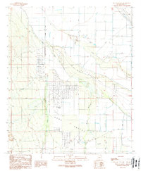 West of Marana 1989 topographic map thumbnail
