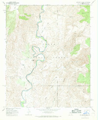 Wet Bottom Mesa 1967 topographic map thumbnail
