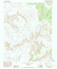 White Area Canyon 1982 topographic map preview