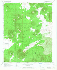 White Horse Hills 1966 topographic map thumbnail