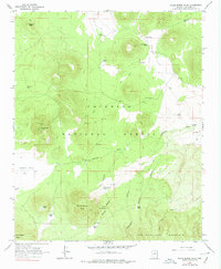 White Horse Hills 1966 topographic map thumbnail