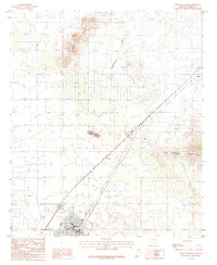 Willcox North 1985 topographic map thumbnail