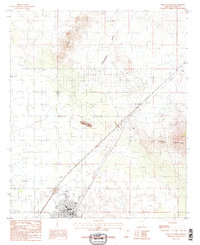 Willcox North 1985 topographic map thumbnail