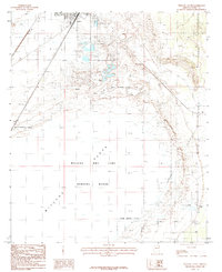Willcox South 1985 topographic map thumbnail