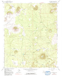 Wing Mountain 1966 topographic map thumbnail