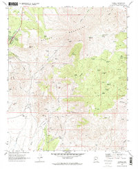 Yarnell 1969 topographic map thumbnail