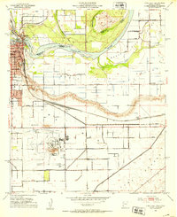 Yuma East 1952 topographic map thumbnail