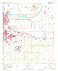 Yuma East 1965 topographic map thumbnail