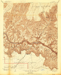 Bright Angel 1906 topographic map thumbnail