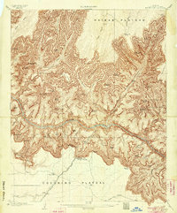 Bright Angel 1906 topographic map thumbnail