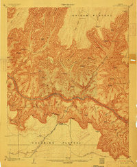 Bright Angel 1906 topographic map thumbnail