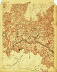Bright Angel 1906 topographic map thumbnail