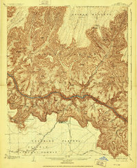 Bright Angel 1906 topographic map thumbnail