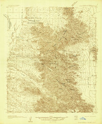 Cunningham Mtn 1933 topographic map thumbnail