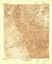 Galiuro Mts 1938 topographic map thumbnail