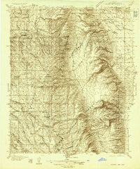 Jacobs Lake 1936 topographic map thumbnail