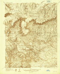 Pine 1934 topographic map preview