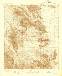 Trigo Peaks 1934 topographic map thumbnail