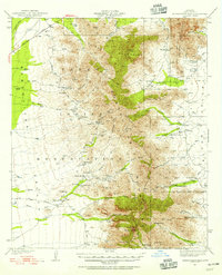 Baboquivari Peak 1941 topographic map thumbnail