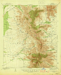 Baboquivari Peak 1944 topographic map thumbnail