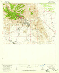 Bisbee 1958 topographic map thumbnail