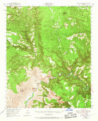 Blue House Mtn 1946 topographic map thumbnail