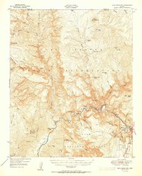 Blue House Mtn 1951 topographic map thumbnail