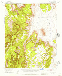 Boot Mesa 1952 topographic map thumbnail